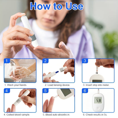 Accurate Blood Sugar Test Meter Kit Device