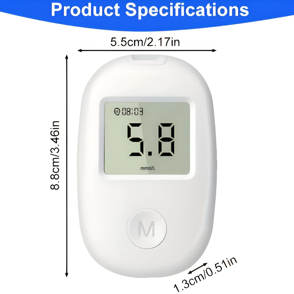 Accurate Blood Sugar Test Meter Kit Device