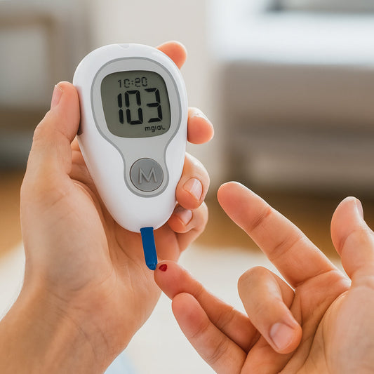 Accurate Home Blood Glucose Testing Kit Meter Set - Lusomart