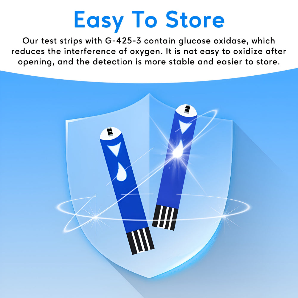 Accurate Home Blood Glucose Testing Kit Meter Set