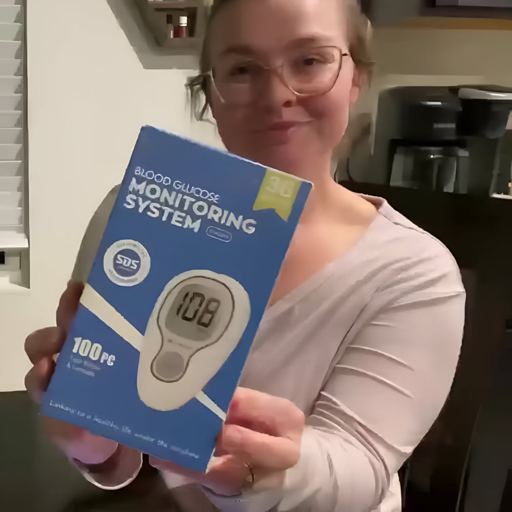 Accurate Home Blood Glucose Testing Kit Meter Set