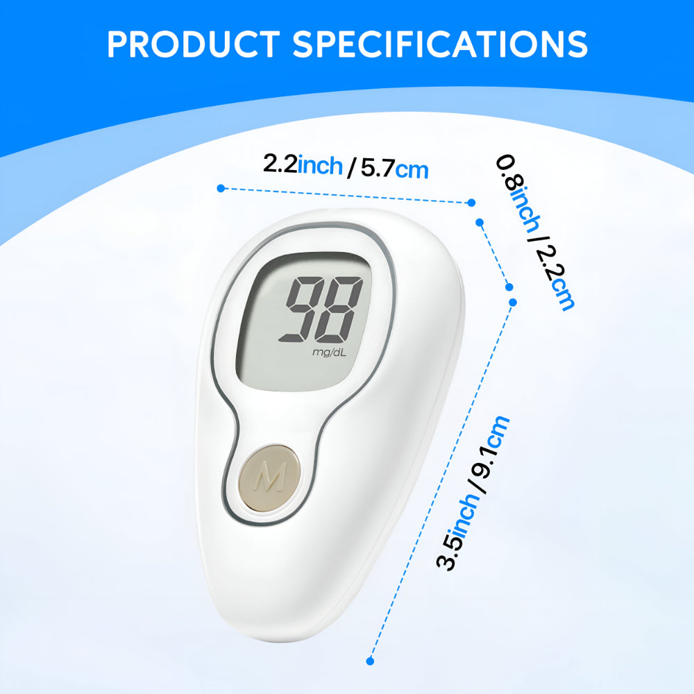 Accurate Home Blood Glucose Testing Kit Meter Set