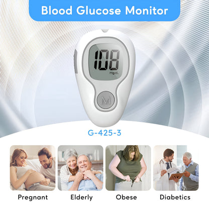 Accurate Home Blood Glucose Testing Kit Meter Set
