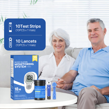 Accurate Home Blood Glucose Testing Kit Meter Set