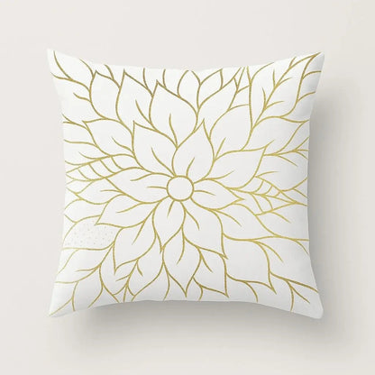 Luxury Metallic Pattern Pillow Cover - Lusomart