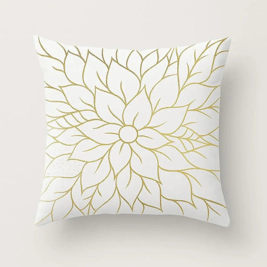 Luxury Metallic Pattern Pillow Cover - Lusomart