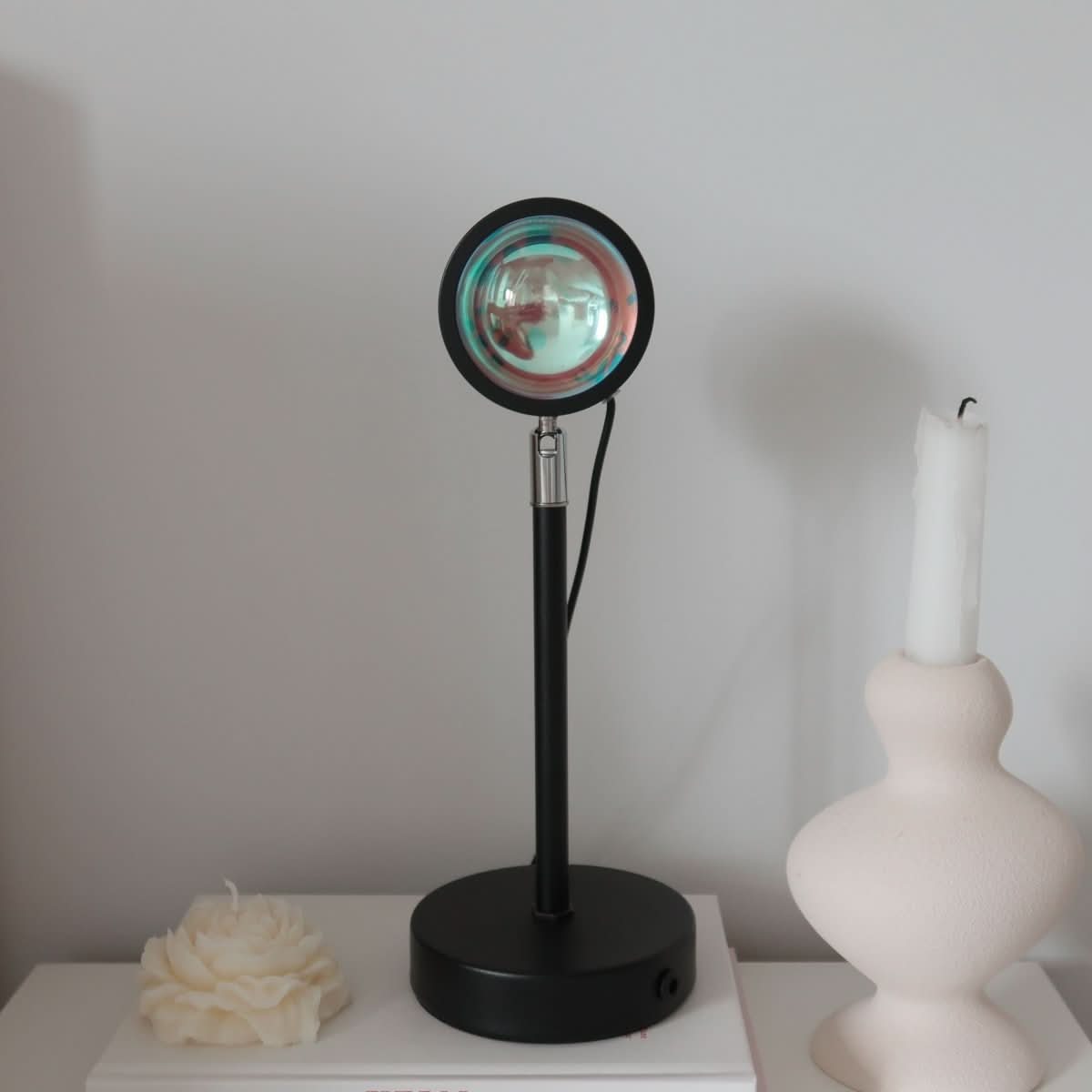 GoldenAura | Serene Adjustable LED Sunset Projection Mood Lamp 1