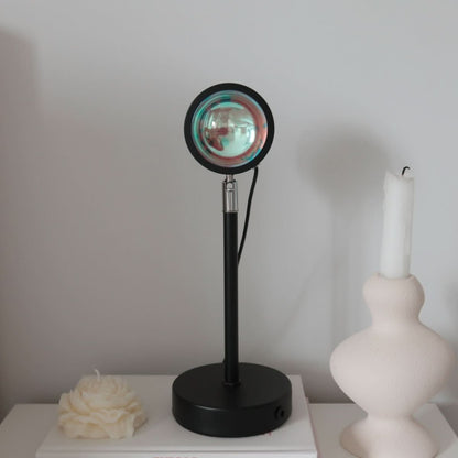 GoldenAura | Serene Adjustable LED Sunset Projection Mood Lamp 1