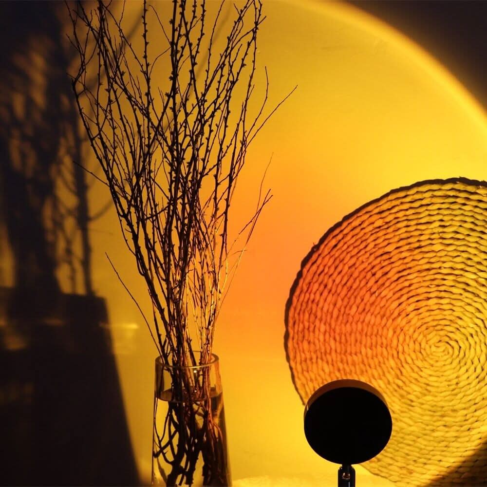 GoldenAura | Serene Adjustable LED Sunset Projection Mood Lamp 3