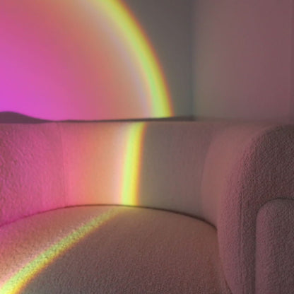 GoldenAura | Serene Adjustable LED Sunset Projection Mood Lamp 7