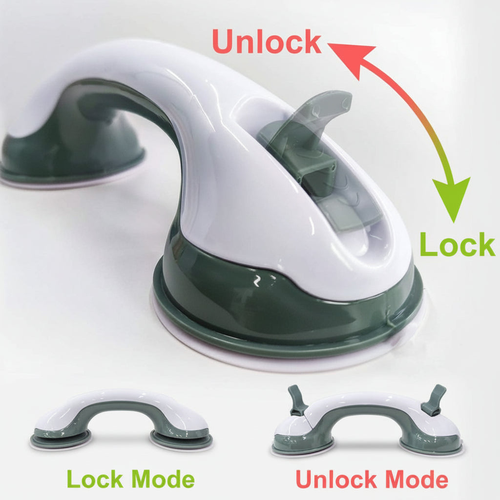 Secure Suction Cup Bath Handle for Seniors