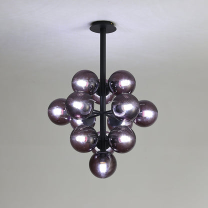 Purple Glass Drop Pendant Lighting