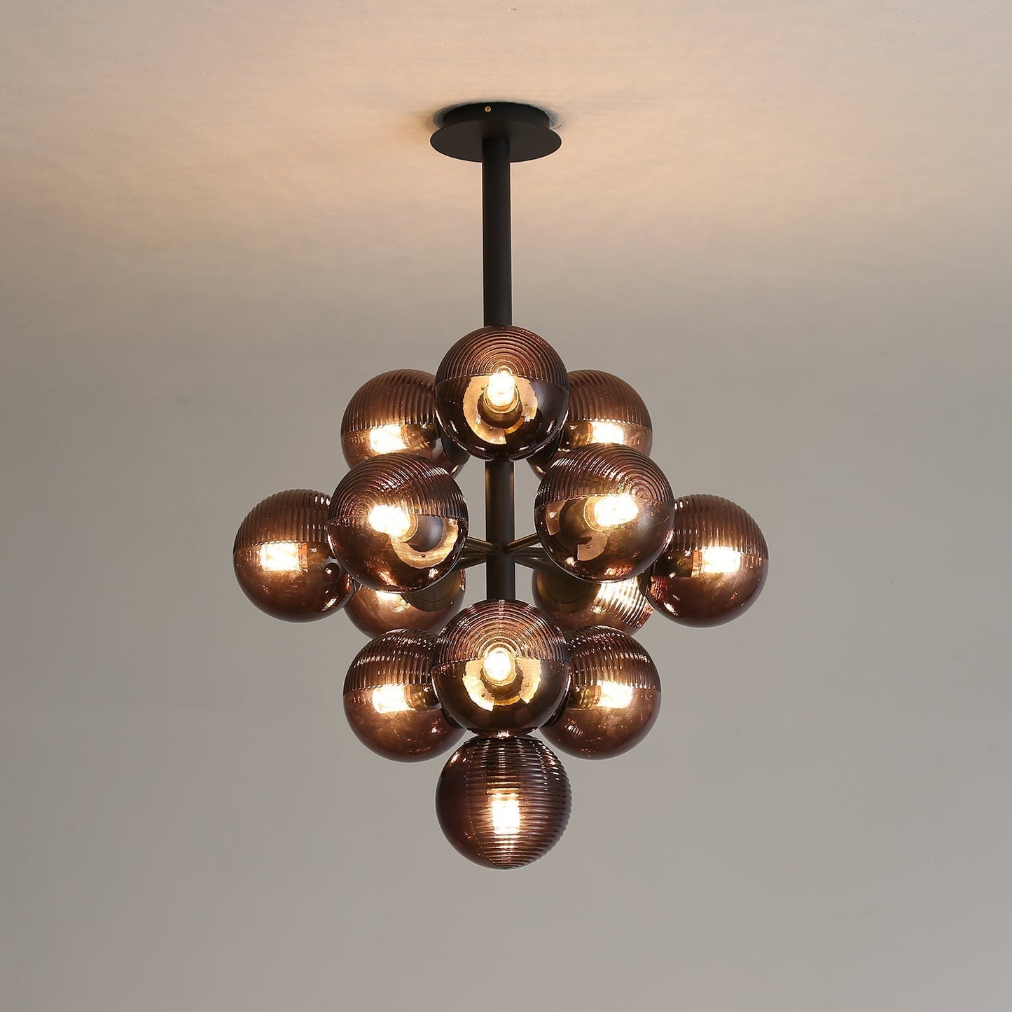 Purple Glass Drop Pendant Lighting