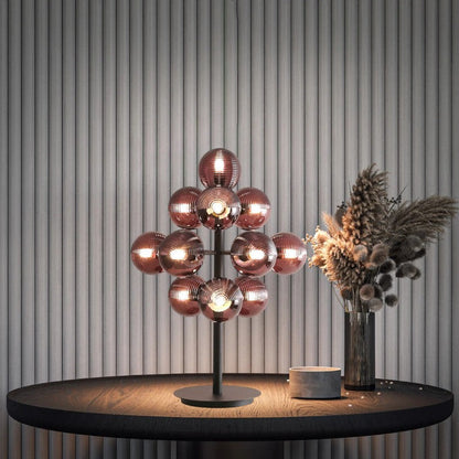 Stylish Purple Glass Desk Lamp