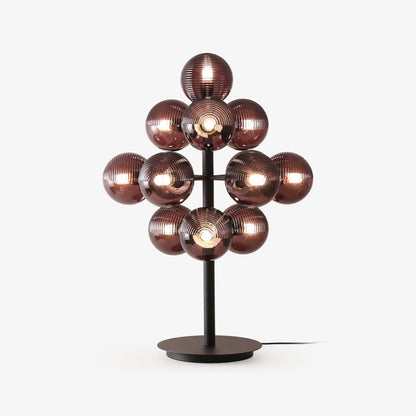 Stylish Purple Glass Desk Lamp - Lusomart