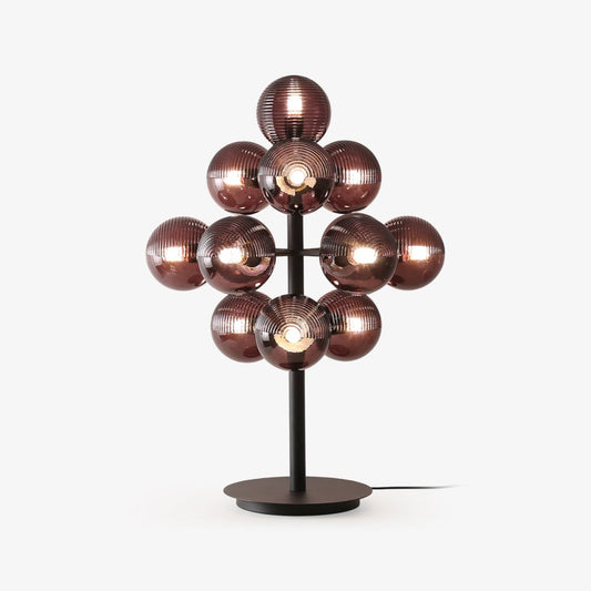 Stylish Purple Glass Desk Lamp - Lusomart