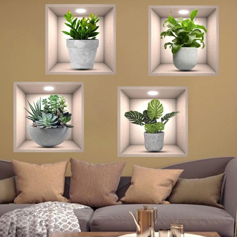 GreenHaven | Elegant Modern PVC Wall Stickers Decor for Home Aesthetic 1