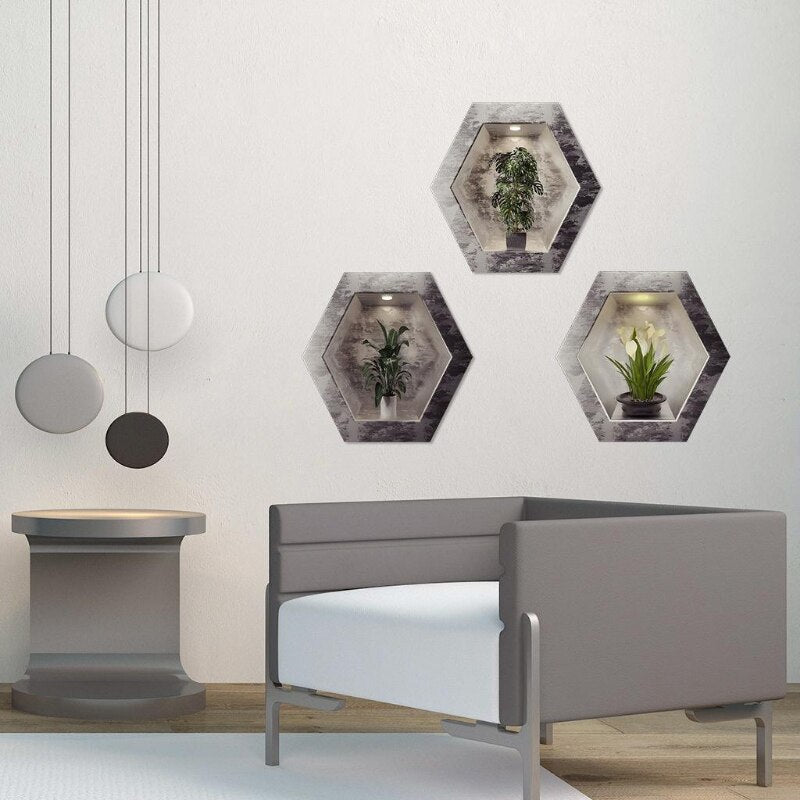 GreenHaven | Elegant Modern PVC Wall Stickers Decor for Home Aesthetic 3