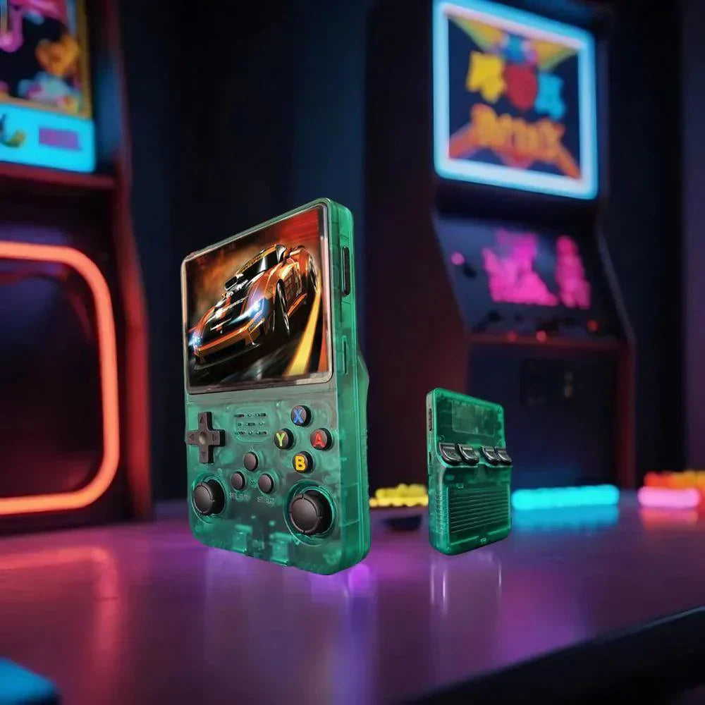 Classic Portable Game Console with HD Display & USB Charge
