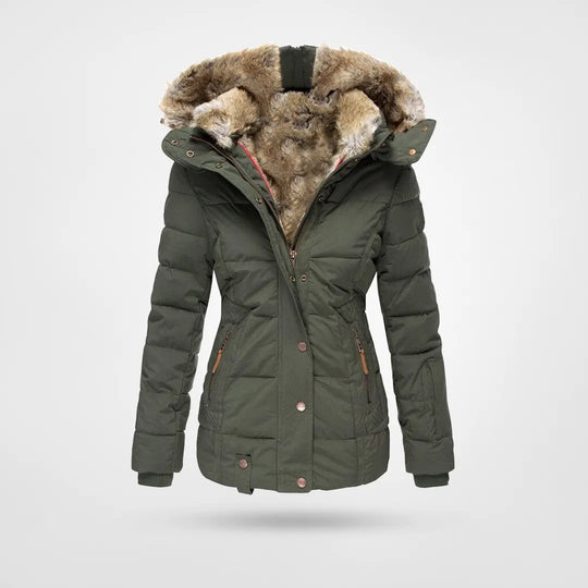 Cold Weather Insulated Snow Jacket with Hood