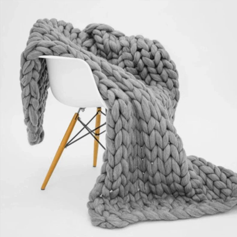 Natural Soft Weighted Cotton Throw Blanket