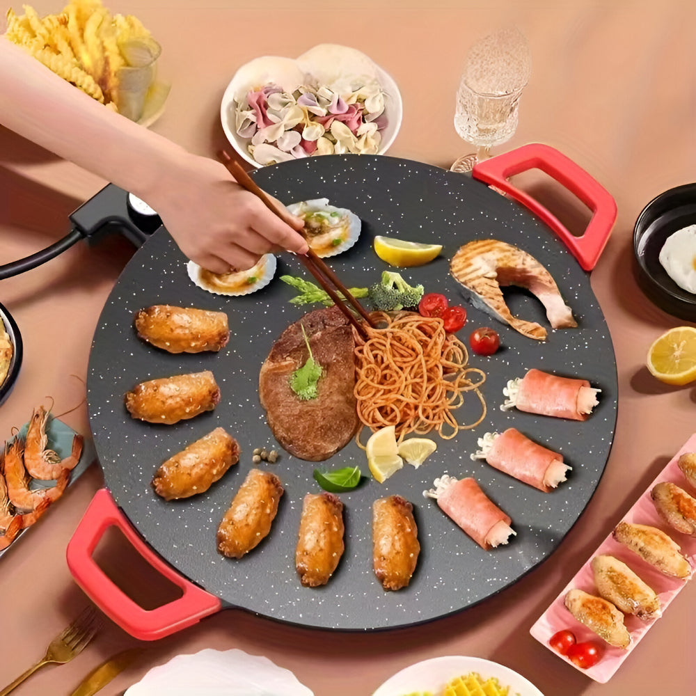 Non Stick Indoor Grill Cast Iron Cooking Pan