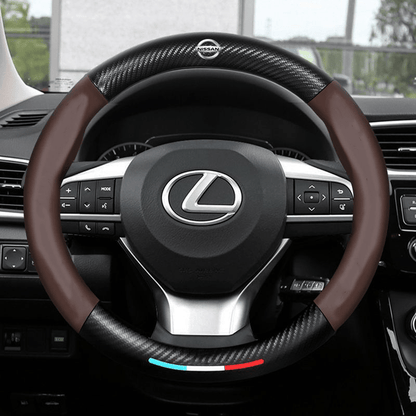 GripGuard | Stylish Breathable Anti-Slip Steering Wheel Cover 11