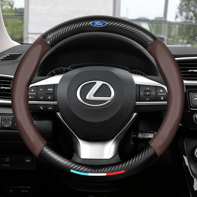 GripGuard | Stylish Breathable Anti-Slip Steering Wheel Cover 14