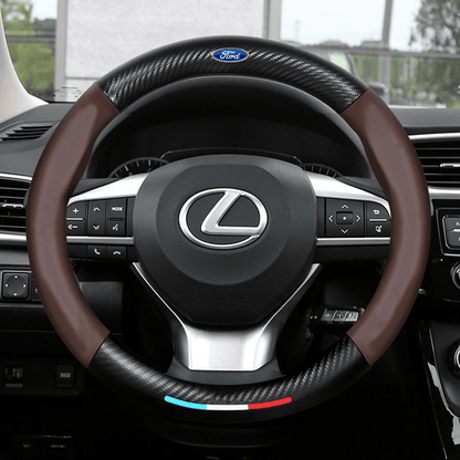 GripGuard | Stylish Breathable Anti-Slip Steering Wheel Cover 14