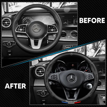 GripGuard | Stylish Breathable Anti-Slip Steering Wheel Cover 4