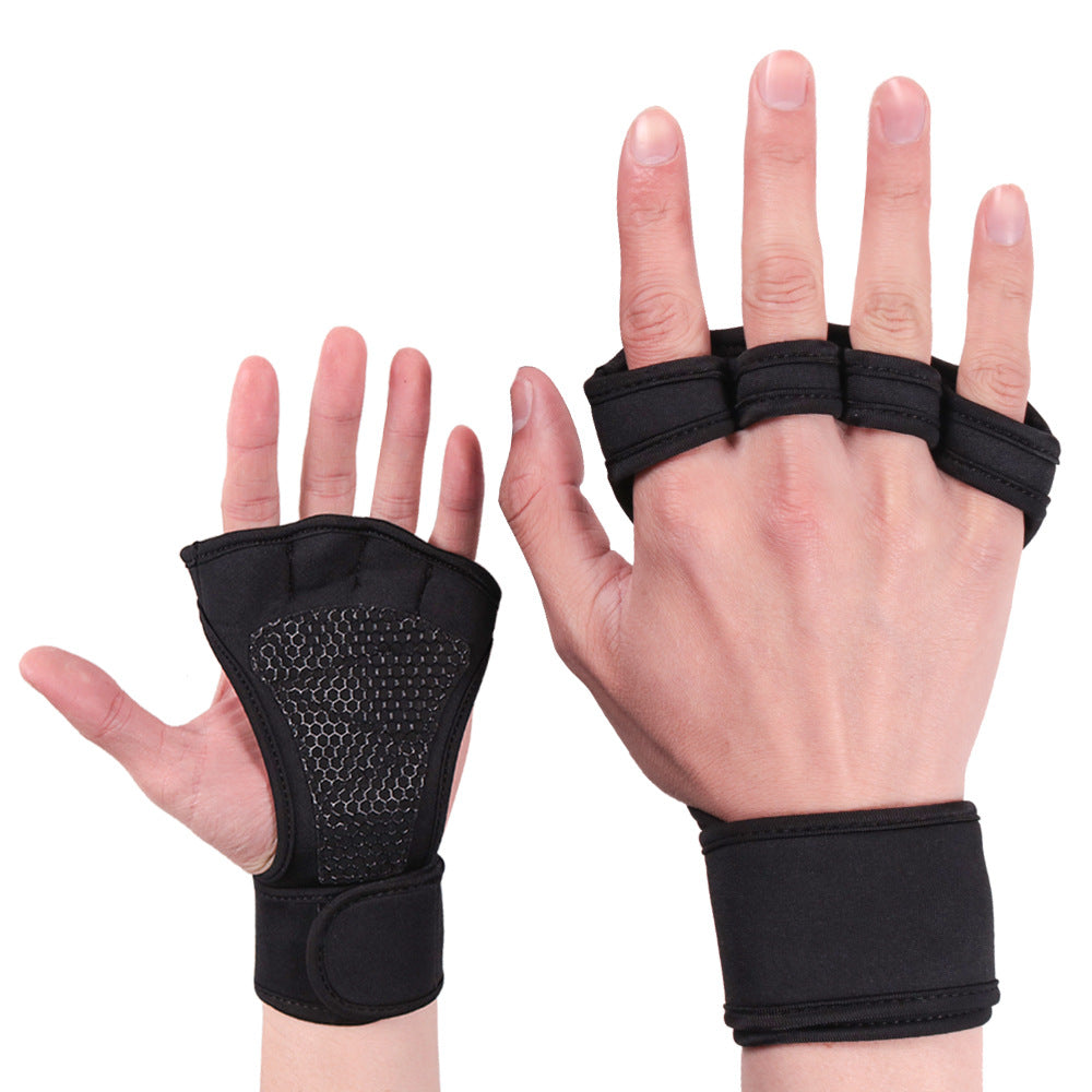 GripMax | Durable Fingerless Fitness Lifting Gloves for Strength Training 1