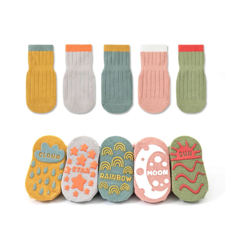GripTots™ – Non-Slip Socks with Comfort Stretch – Safe Baby and Toddler Socks 1