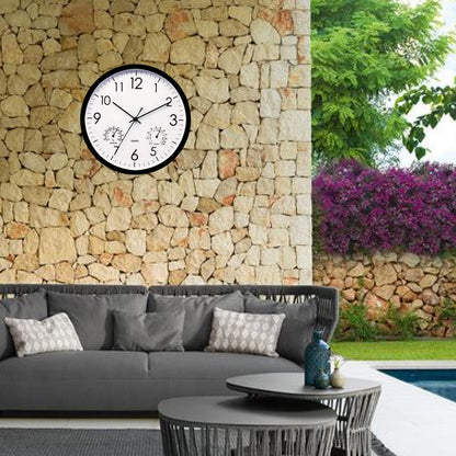Waterproof Vintage Garden Clock With Temperature Humidity