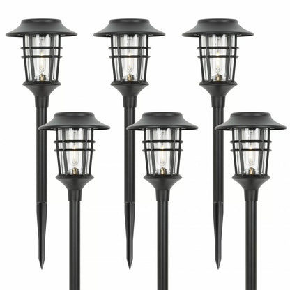 Bright Garden Solar Powered Lanterns - 6 Pack - Lusomart