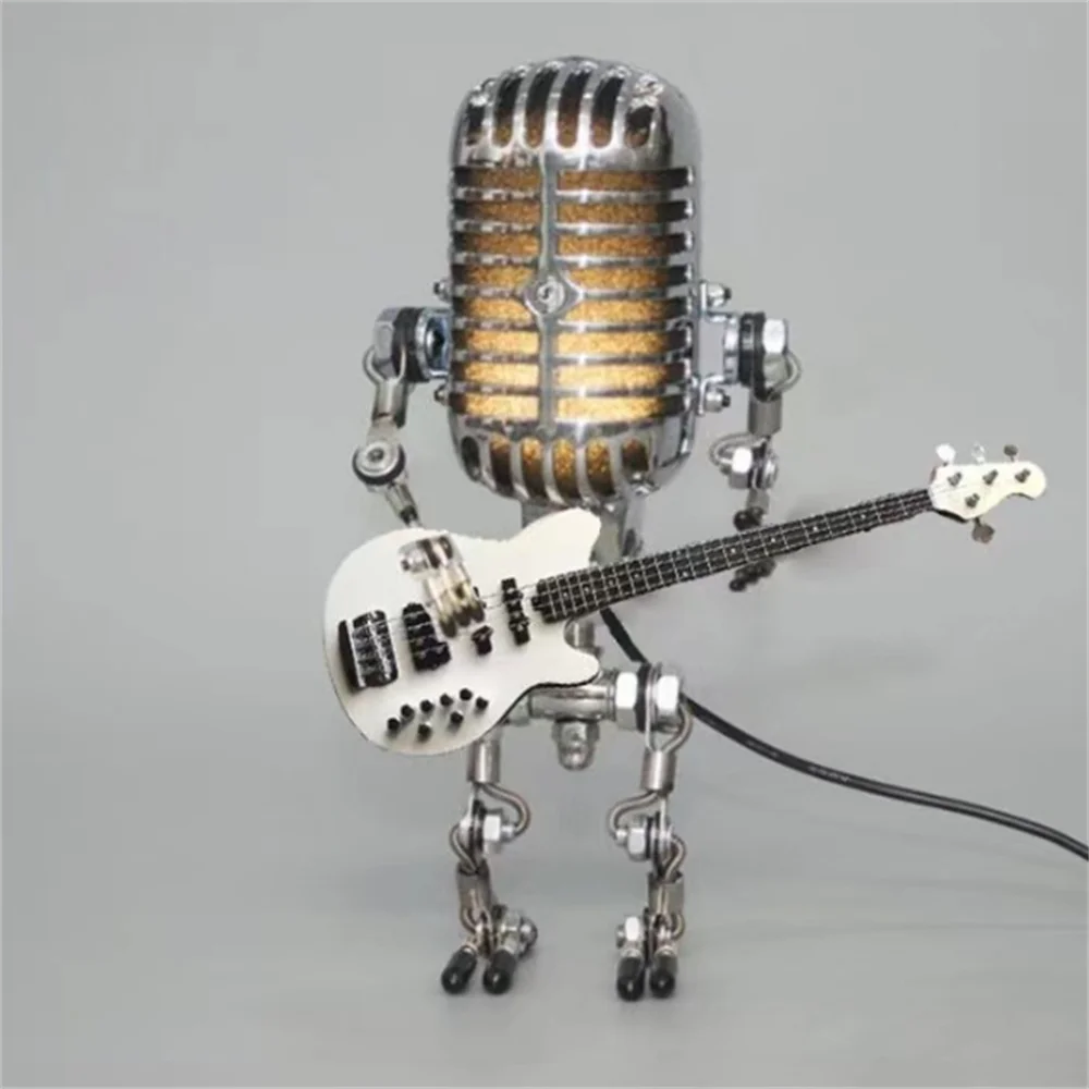 Retro Music Robot Desk Light Lamp