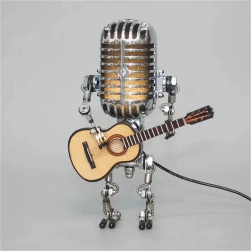 Retro Music Robot Desk Light Lamp