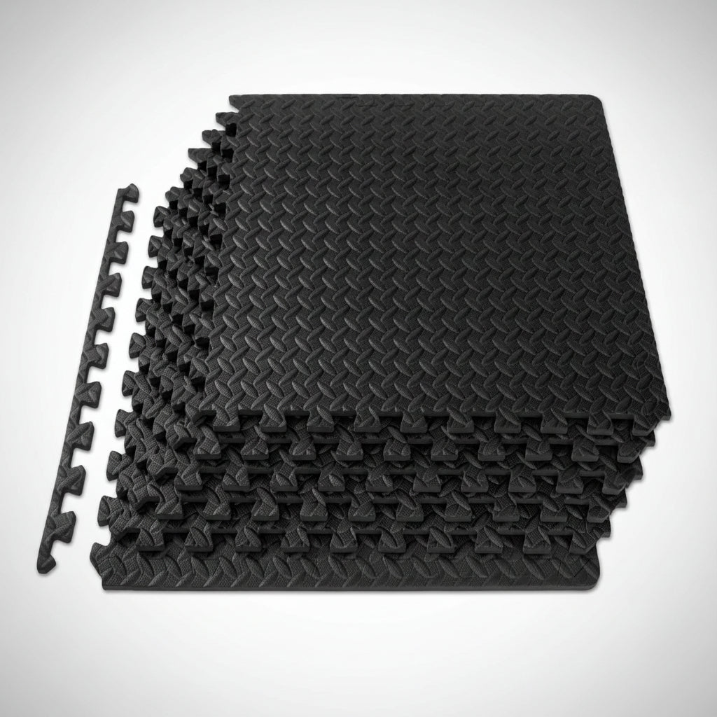 Soft Interlocking Foam Gym Floor Tiles for Exercise - Lusomart