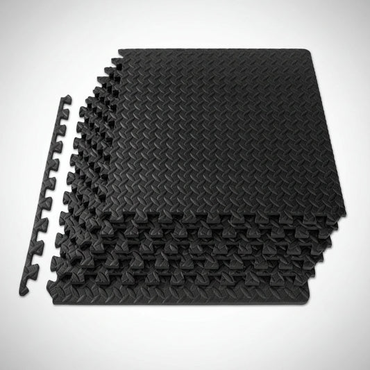 Soft Interlocking Foam Gym Floor Tiles for Exercise - Lusomart