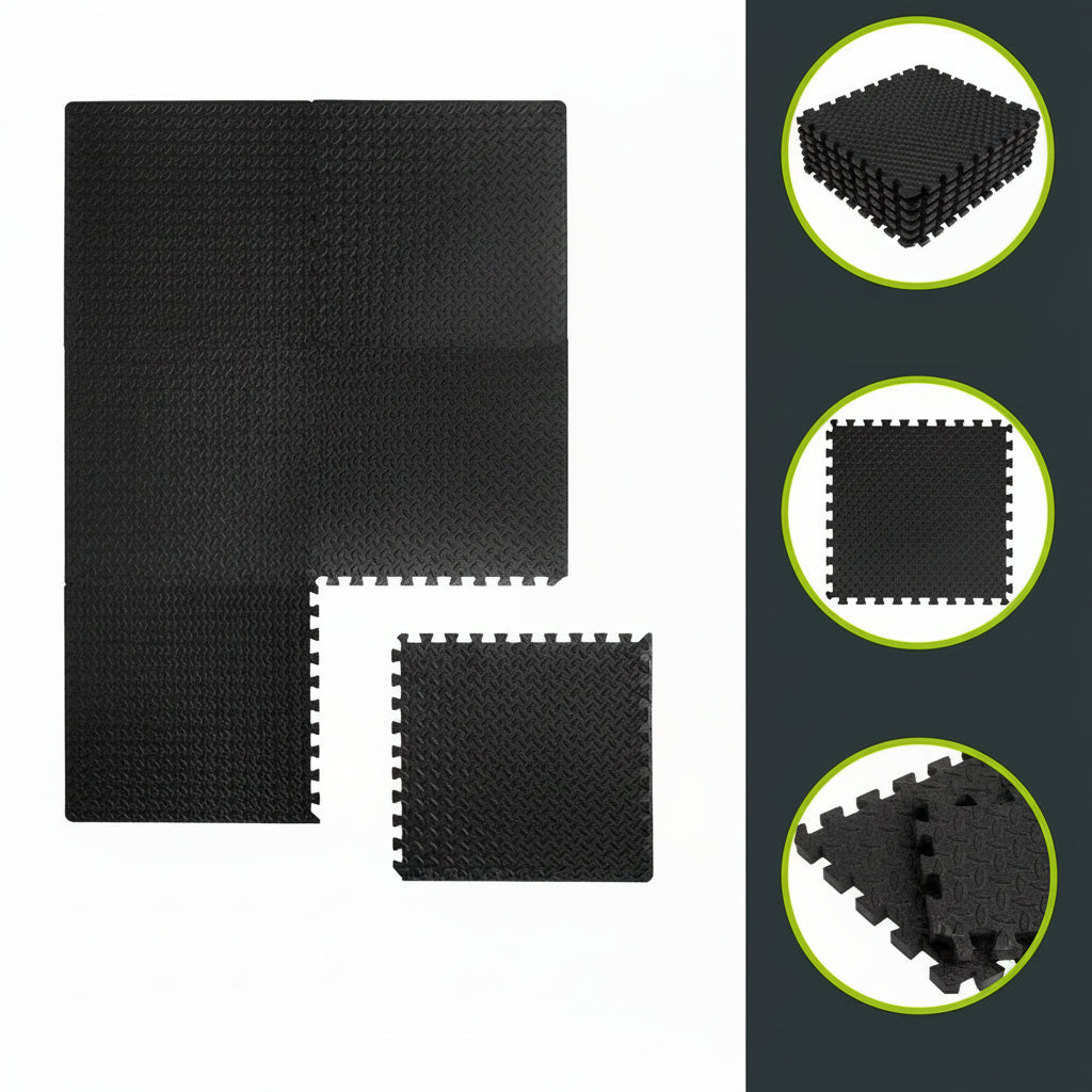 Soft Interlocking Foam Gym Floor Tiles for Exercise