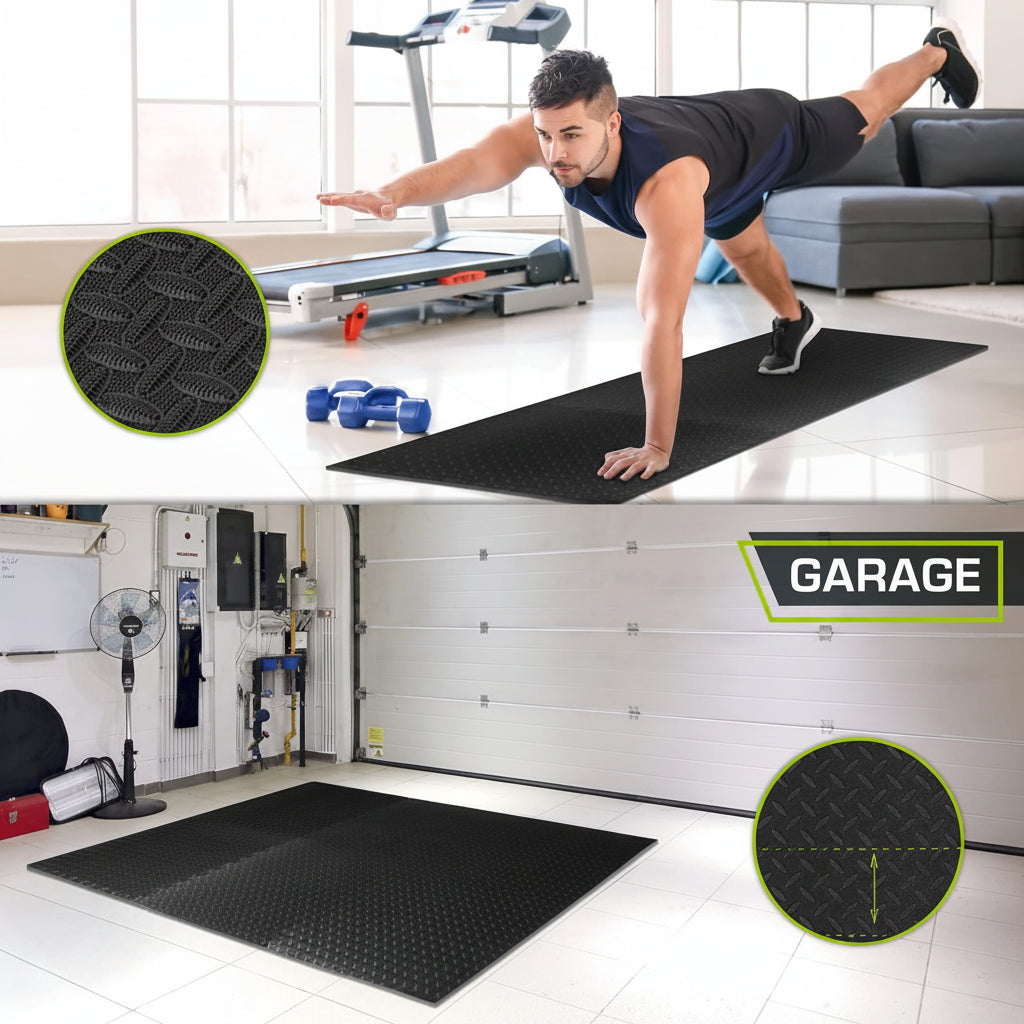 Soft Interlocking Foam Gym Floor Tiles for Exercise