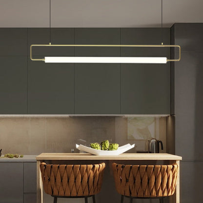 Sleek Modern Black Dining Room Chandelier Light