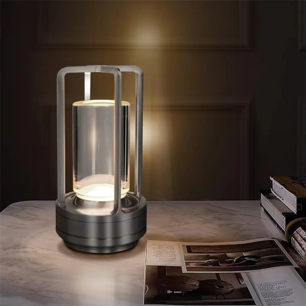 Sleek Metal Desk Lamp LED Lighting Modern Home Decor