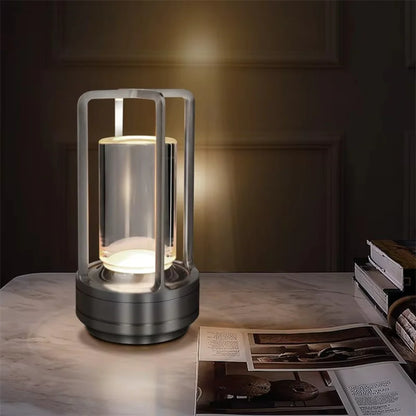 Sleek Metal Desk Lamp LED Lighting Modern Home Decor