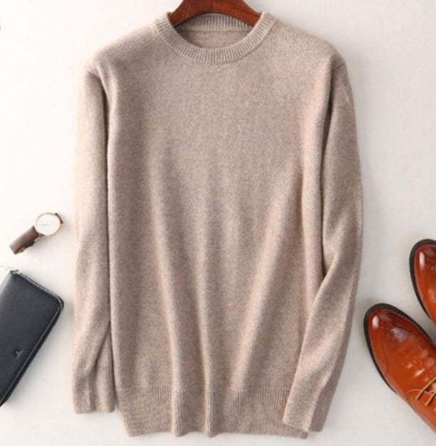 Luxurious Cashmere Crew Neck Sweater
