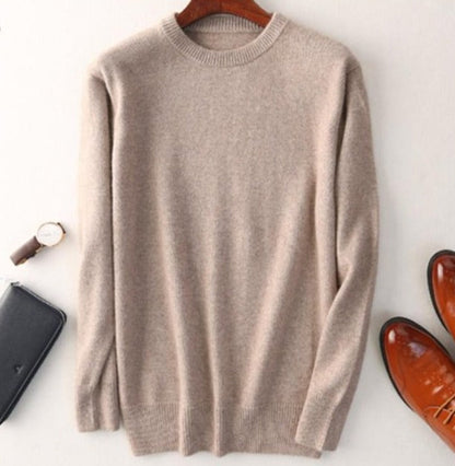 Luxurious Cashmere Crew Neck Sweater