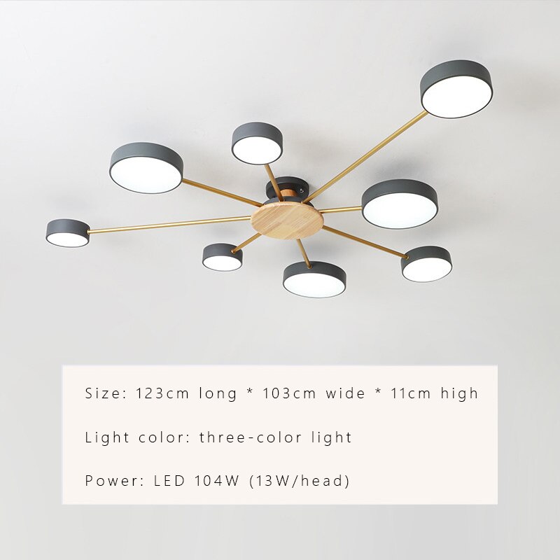 Contemporary Sleek LED Chandelier Light