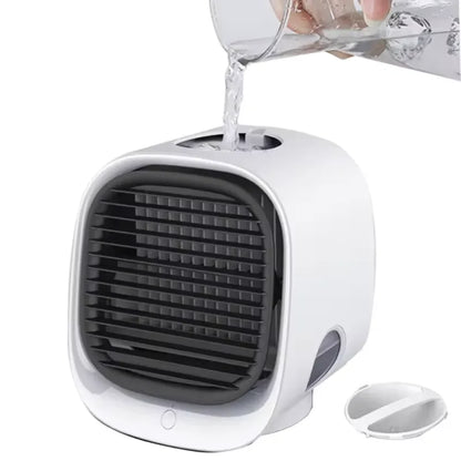 Portable Mini USB Air Cooler Humidifier Fan