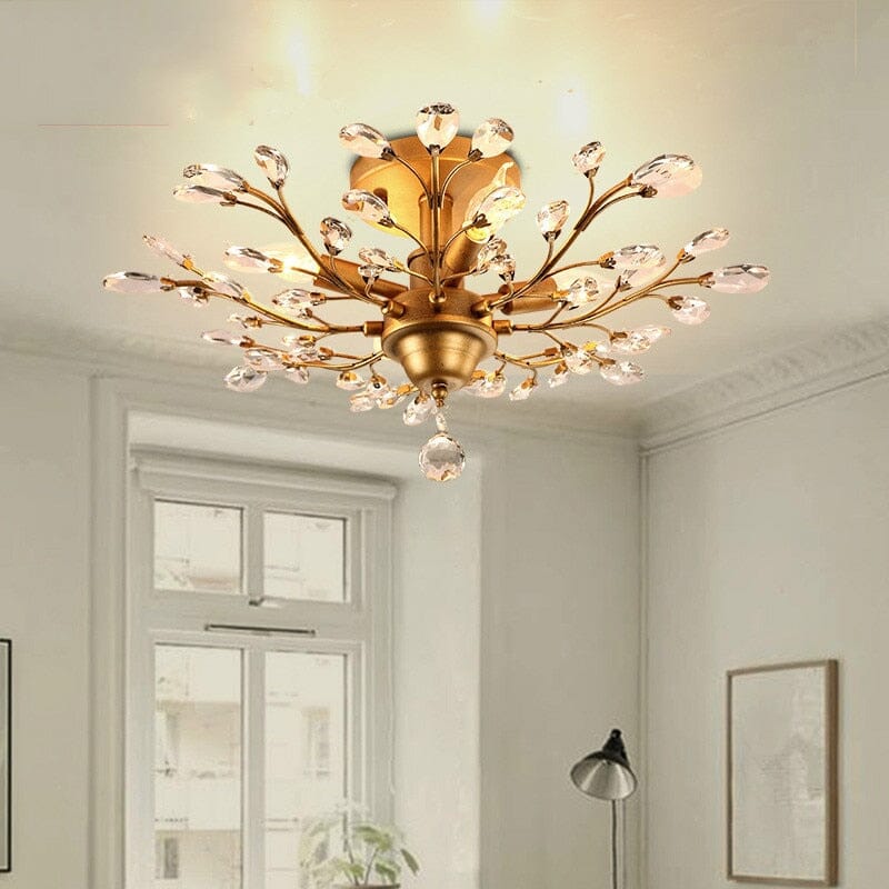 Floral Overhead Light Fixture