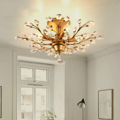 Floral Overhead Light Fixture