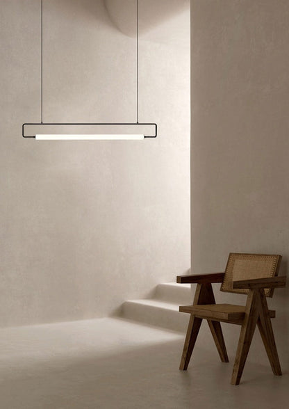 Sleek Modern Black Dining Room Chandelier Light
